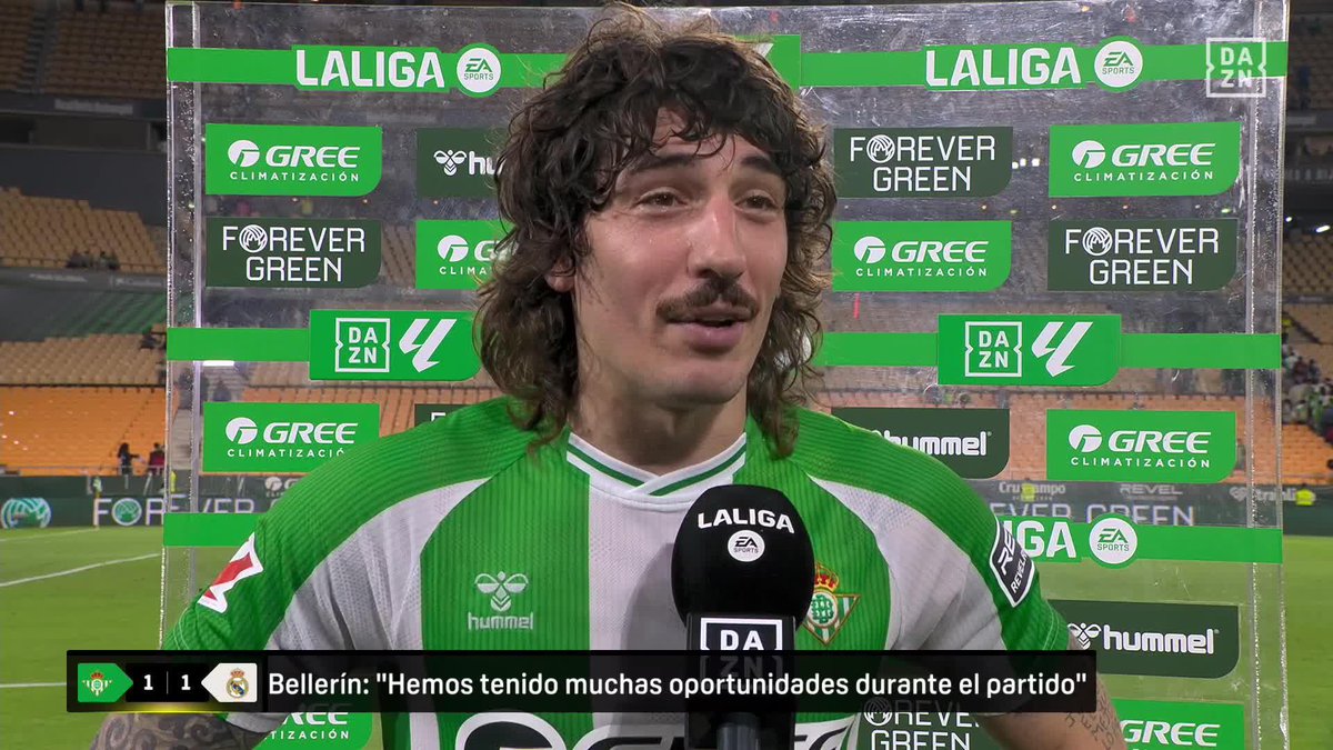 Bellerín cree que el Betis merecía los tres puntos contra el Real Madrid 💭 "Es un poco injusto. Es la sensación que tenía en el campo. Lunin ha sacado todas" #LALIGAenDAZN ⚽