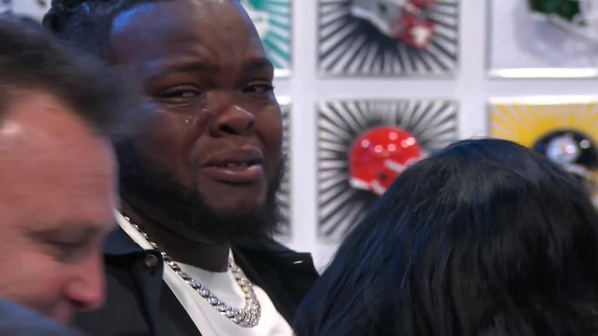 A moment he'll never forget 🙌 Kayden McDonald's emotions were on full display after being selected by the Houston Texans 😤