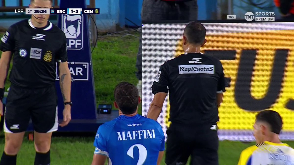 ⚖️🟥 JUAN ANTONINI fue EXPULSADO tras la revisión en el VAR de Darío Herrera por esta infracción ante Ángel Di María.