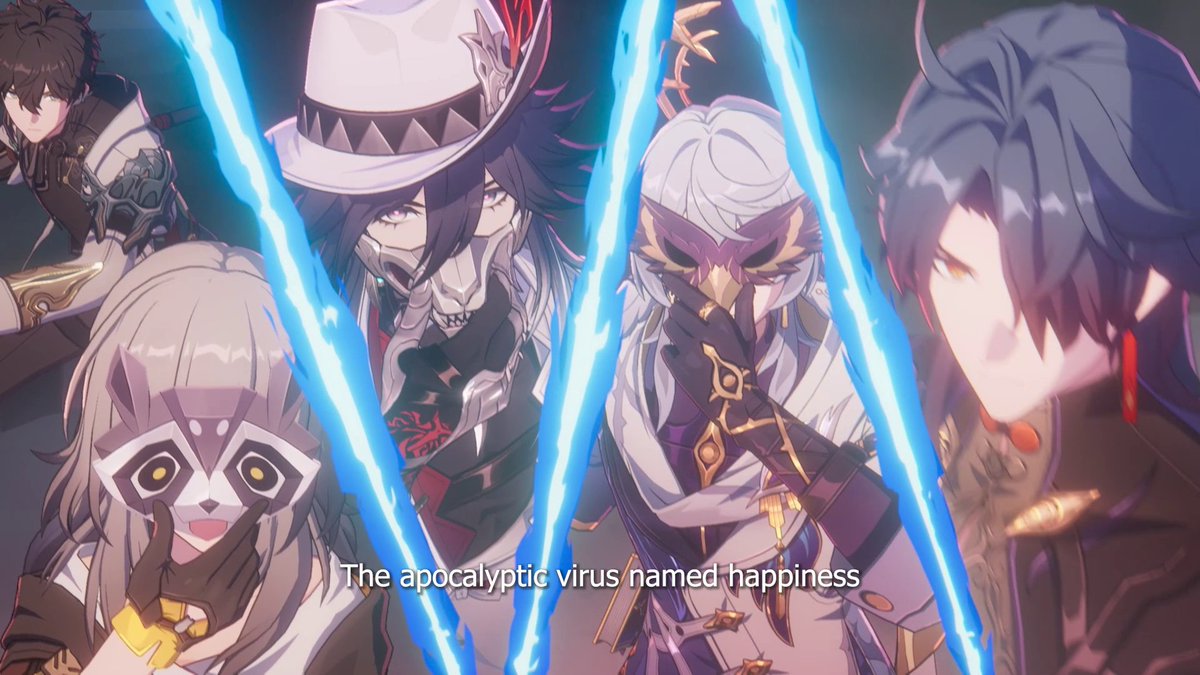The apocalyptic virus named happiness. Is this a game over or a restart? #HonkaiStarRail #HSR3Year