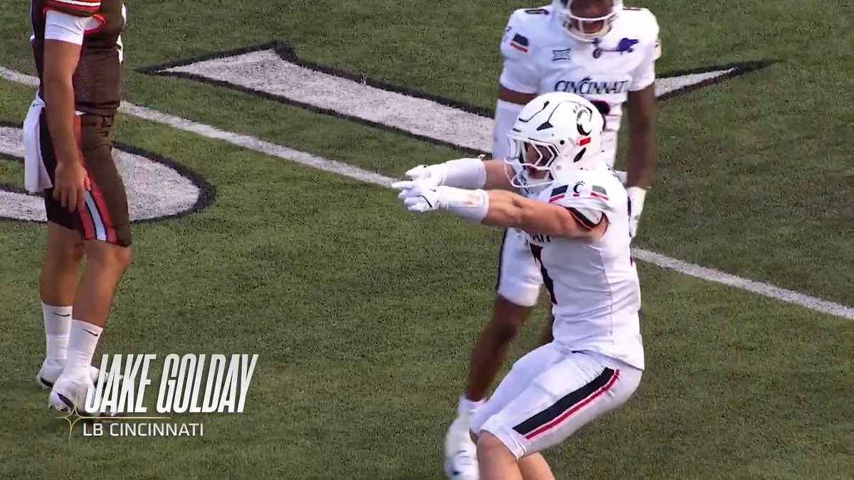He's all over the field. Jake Golday