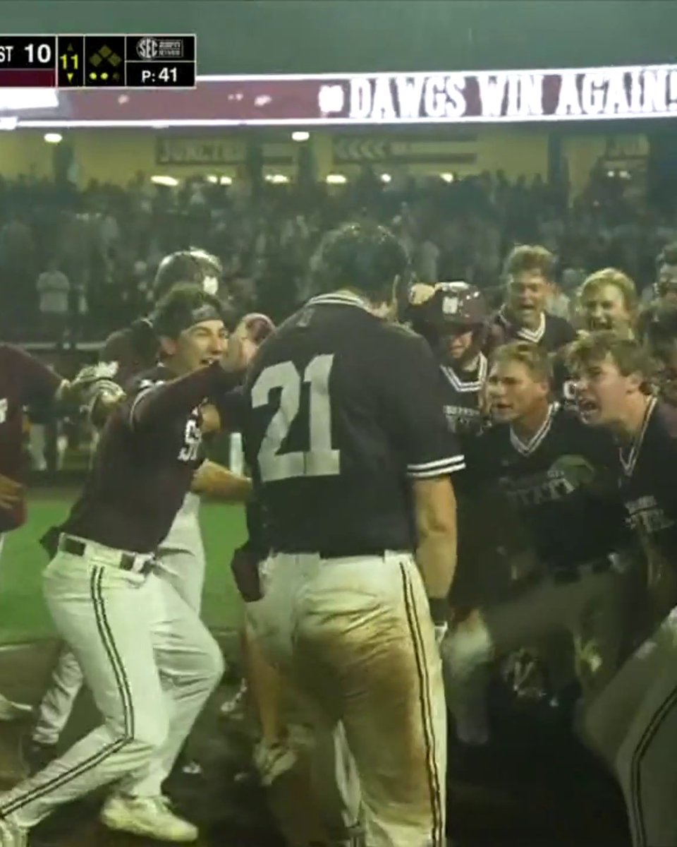 KEVIN MILEWSKI WALK-OFF HOMER IN THE 11TH TO GET THE W OVER LSU! ELECTRIC ⚡ Mississippi State Baseball