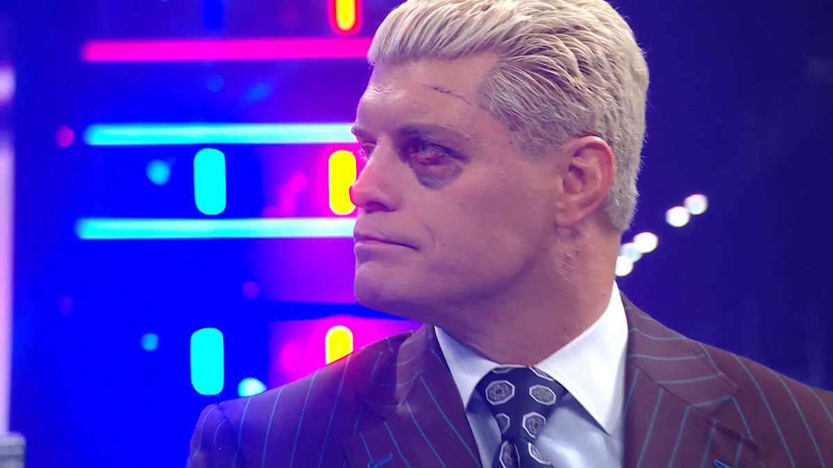 .Cody Rhodes is showing the battle scars from #WrestleMania! 👊