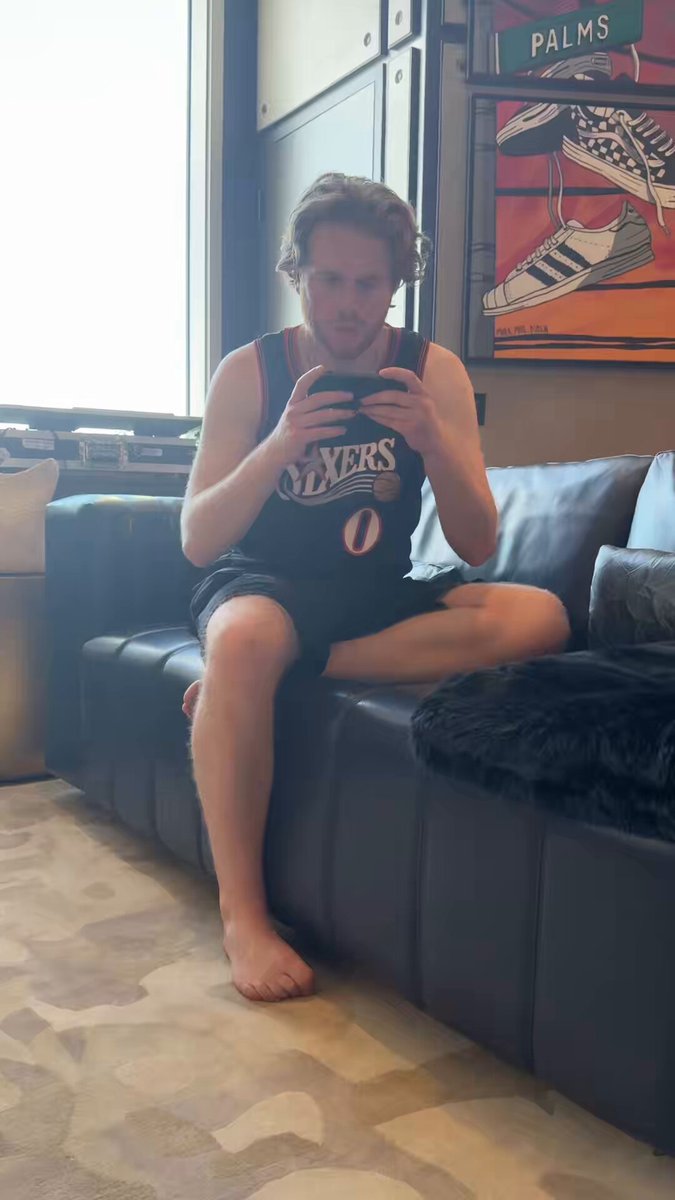 Connor tries to find a safe space to watch the end of the Sixers game so he doesn’t get overstimulated