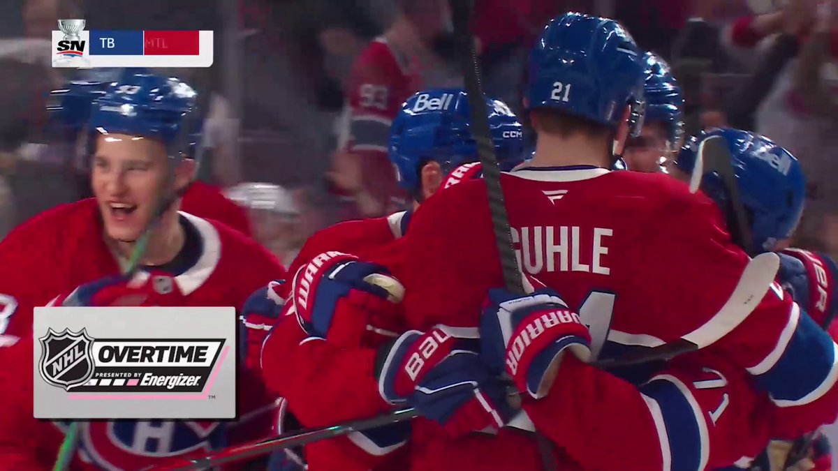 LANE HUTSON IS YOUR @ENERGIZER OVERTIME HERO! 🔵⚪️🔴 #StanleyCup