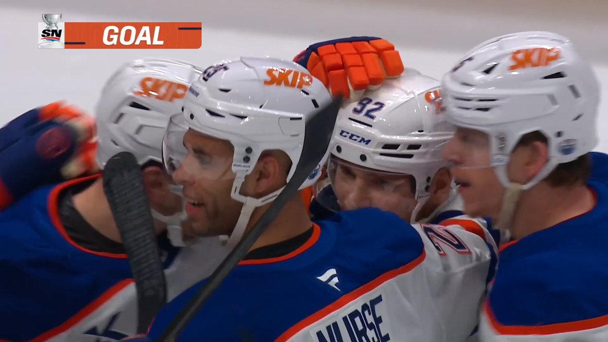 THE OILERS OPEN THE SCORING! 🟠🔵 #StanleyCup 🇺🇸: NHLonTNT 🇨🇦: Sportsnet &amp; TVA Sports