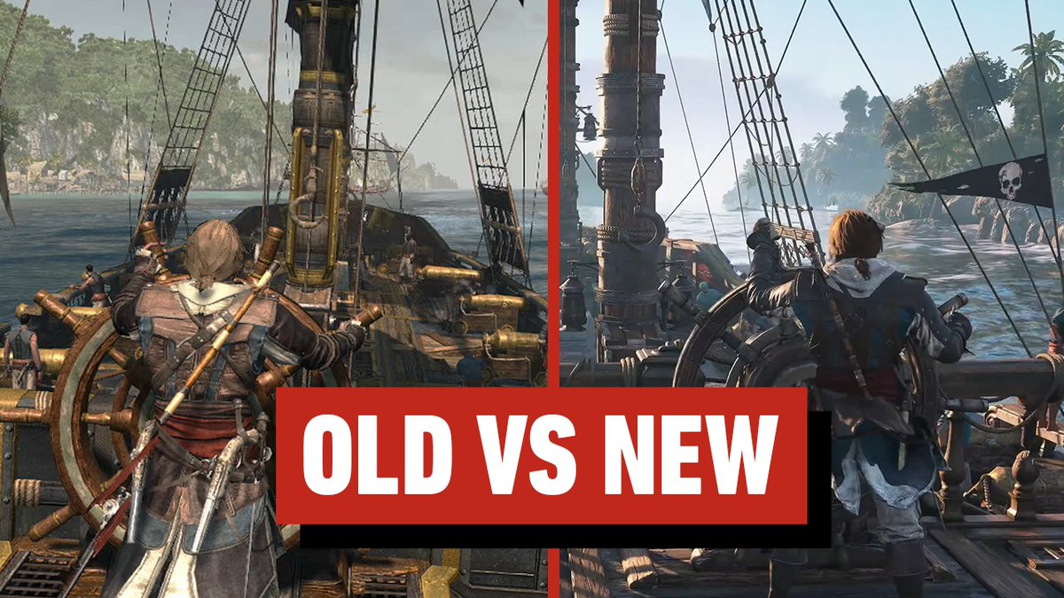 With Assassin's Creed Black Flag Resynced, Ubisoft aims to modernize combat features and pain points of older game design while staying true to the original's gameplay and storytelling. Take a look at this side-by-side comparison: