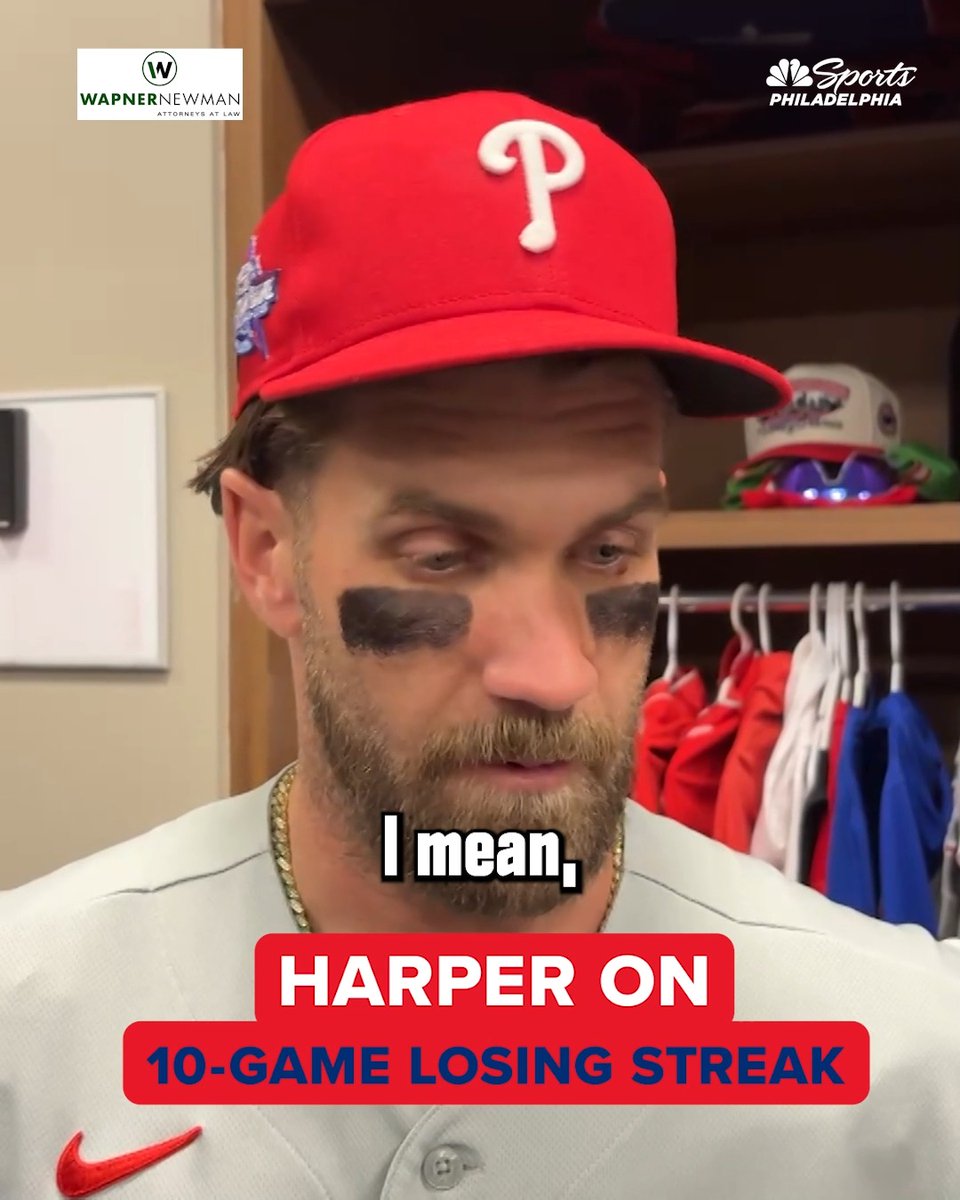 "We can all say the same thing every single day. Nobody wants to hear it." Bryce Harper says the Phillies just need to keep it simple and win. | Wapner Newman