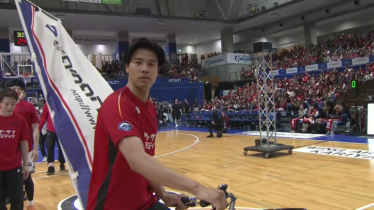 ケッタで来た👊🚲 吉井 裕鷹 三遠ネオフェニックス🐤🔥SAN-EN NEOPHOENIX 📡バスケットLIVEで生配信 #Bリーグ #りそなグループ