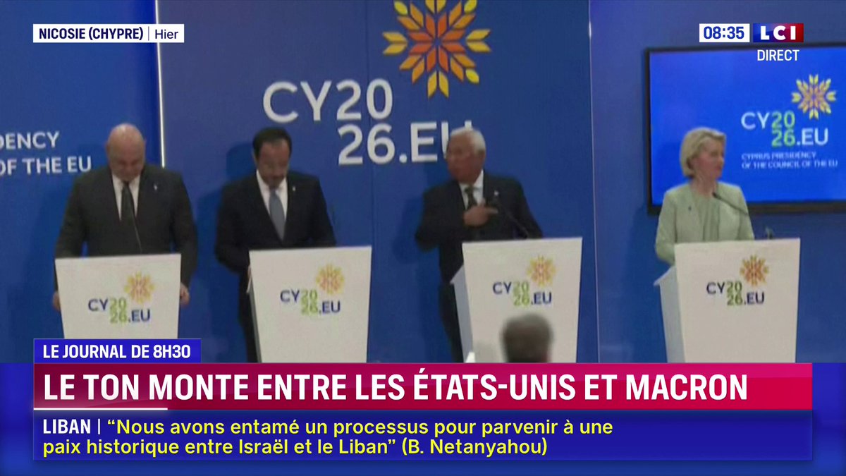 Le ton monte entre les États-Unis et Emmanuel Macron