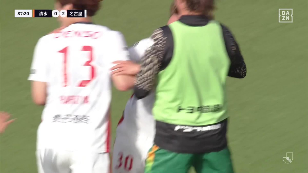 名古屋の未来は明るい✨ 藤井のシュートのこぼれを杉浦駿吾が押し込んだ! 名古屋ユース出身の杉浦は待望のプロ初ゴール🎉 🏆 明治安田J1百年構想リーグ 🆚 清水×名古屋 📺DAZN ライブ配信中 #Jリーグ #だったらDAZN