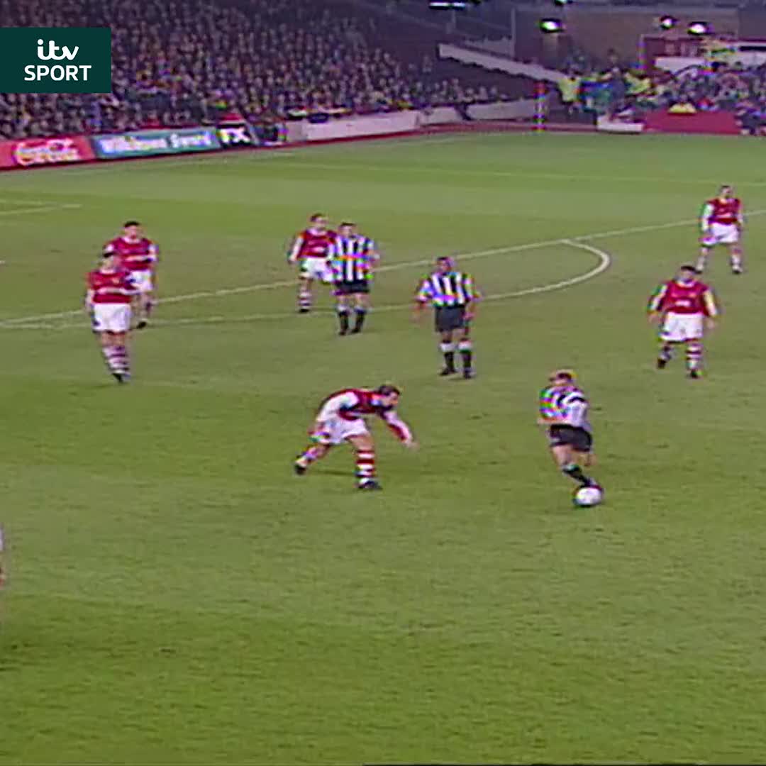 Arsenal v Newcastle United January 1996 Arsenal Ian Wright