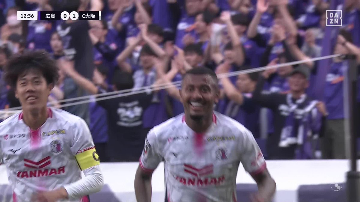 怪物ストライカーたる所以 🇧🇷チアゴ・アンドラーデがコントロールから 左足を豪快に振り抜き3戦連続ゴール✨ 🏆 明治安田J1百年構想リーグ 🆚 広島×C大阪 📺DAZN ライブ配信中 #Jリーグ #だったらDAZN