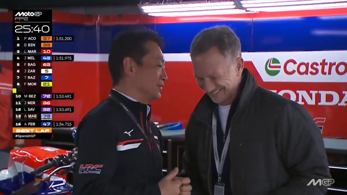Christian Horner is keeping an eye on things 👀 #SpanishGP 🇪🇸