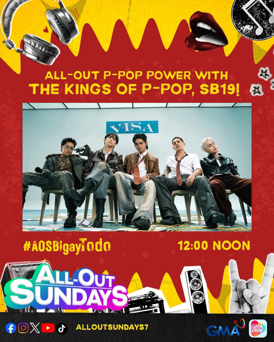#AllOutSundays: Babalik sa AyOS stage ang SB19 for an all-out performance at exclusive kwentuhan! 🎉👀 Official hashtag: #AOSBigayTodo