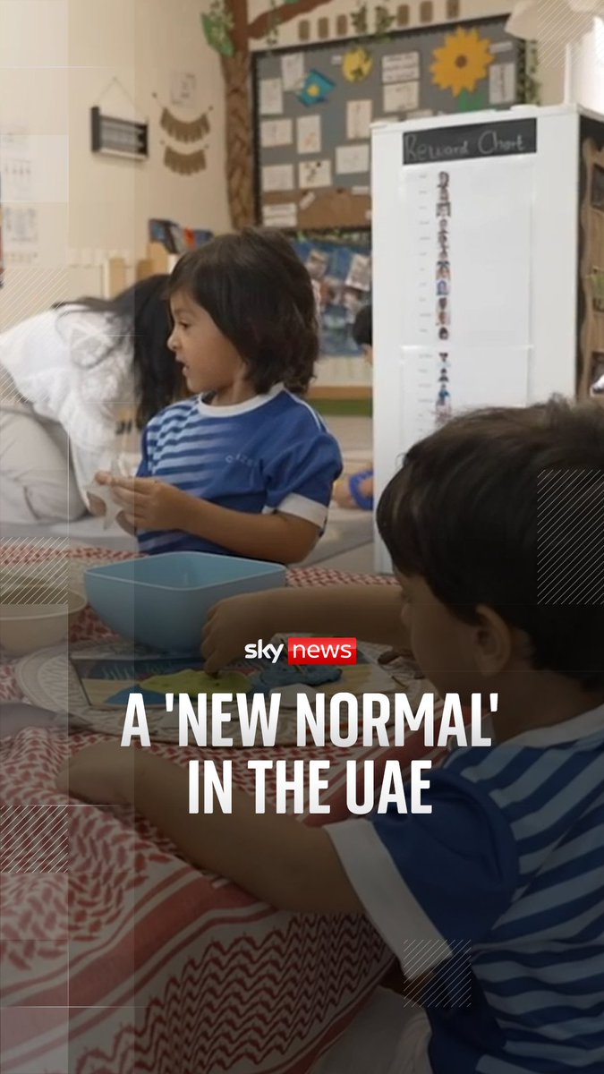 Life is starting to return to normal in the UAE after conflict in the Middle East shook many residents' sense of safety. Sky's SallyLockwood explains the practical reality behind children returning to school under the threat of missile debris from the war