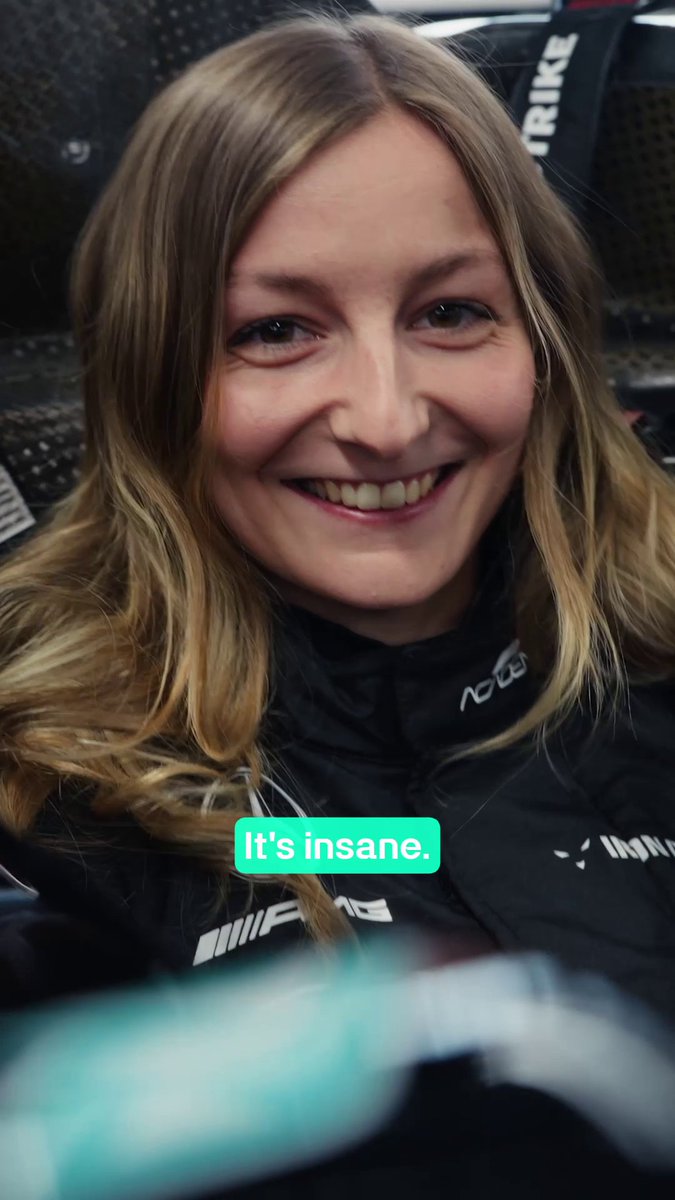 Access-all-areas with PIN DORIANE as she drives an Formula 1 car for the first time 😁 From seat fits and simulator sessions in the build-up, to driving out of the garage at Silverstone in the W12. Watch 👇