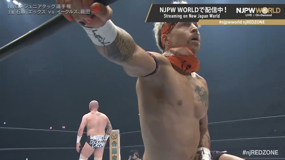 .Robbie Eagles &amp; Robbie X. "That's unbelievable!" From the profile URL #njpwworld #njREDZONE