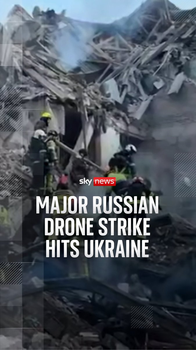 Russia has launched a major drone attack overnight on Ukraine, killing seven people and injuring more than 30 others, as RAF Typhoon fighter jets were deployed over Romania. Full story: