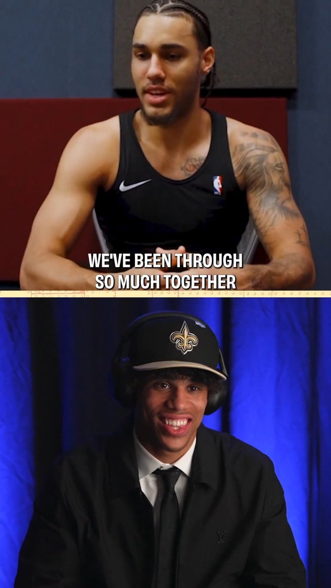 The message from Cleveland Cavaliers guard Jaylon Tyson to his younger brother Jordyn, the Saints first-round pick Thursday night.