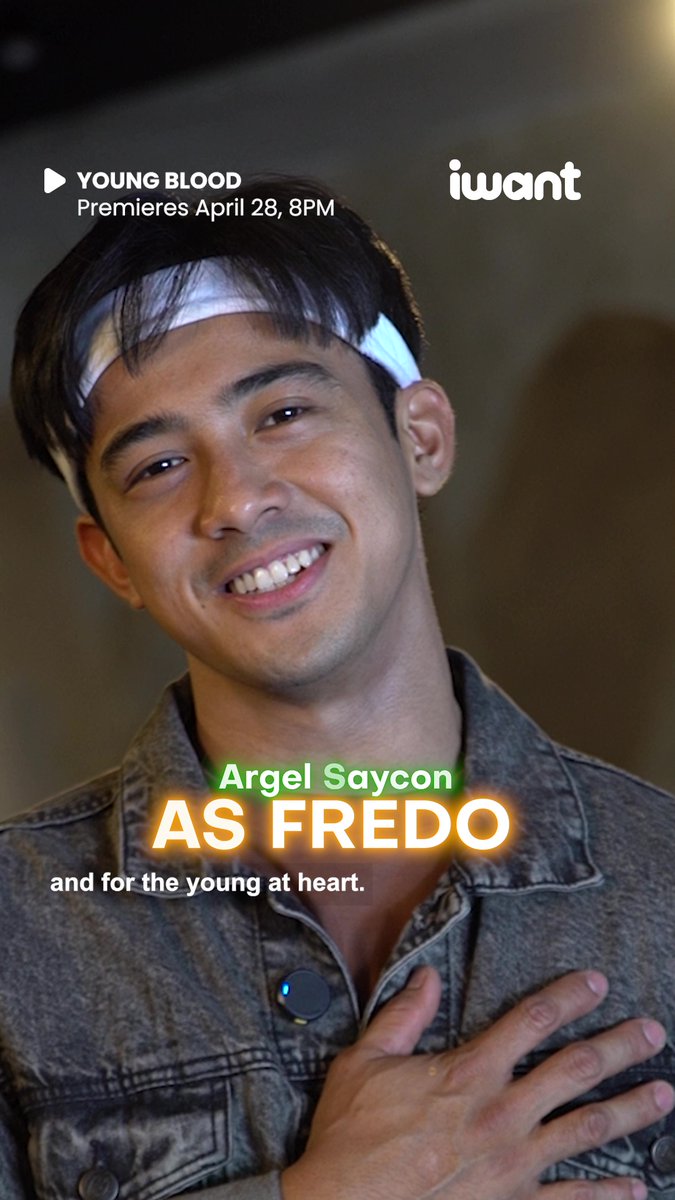 Eto ang movie para sa mga young at pa-young...ay, young at heart! 😉 Abangan si ARGEL SAYCON as Fredo sa #YoungBlood. Streaming this APRIL 28 on iWant! Subscribe now via Argel Saycon