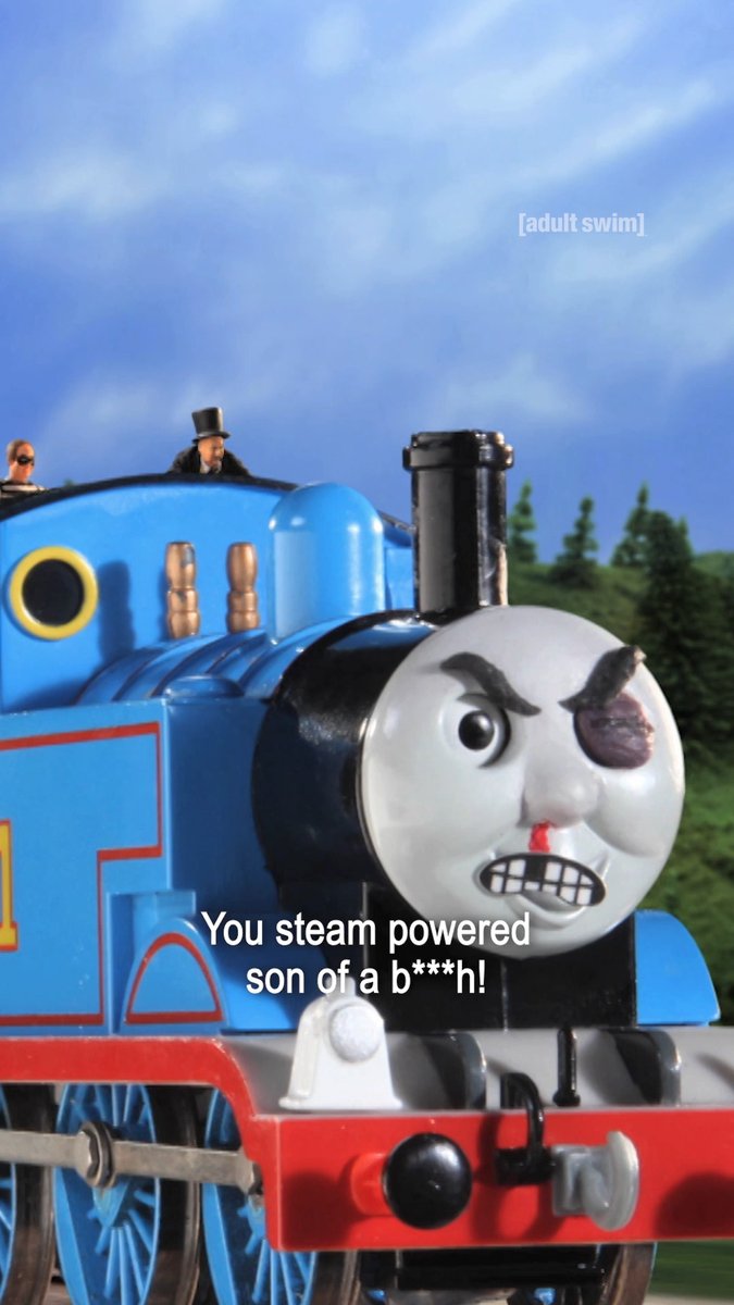 Bad day to be a sentient train The #RobotChicken series is streaming on HBO Max across Europe #adultswimeurope #adultswim