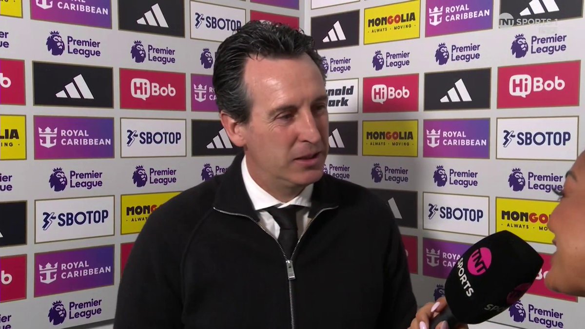 "Hopefully we're still fighting with United, Liverpool, Chelsea and Brighton for the top five position" Unai Emery talks the importance of the Premier League with a European semi-final just around the corner 👀 🎙️ Jules Breach | 📺 TNT Sports and HBO Max