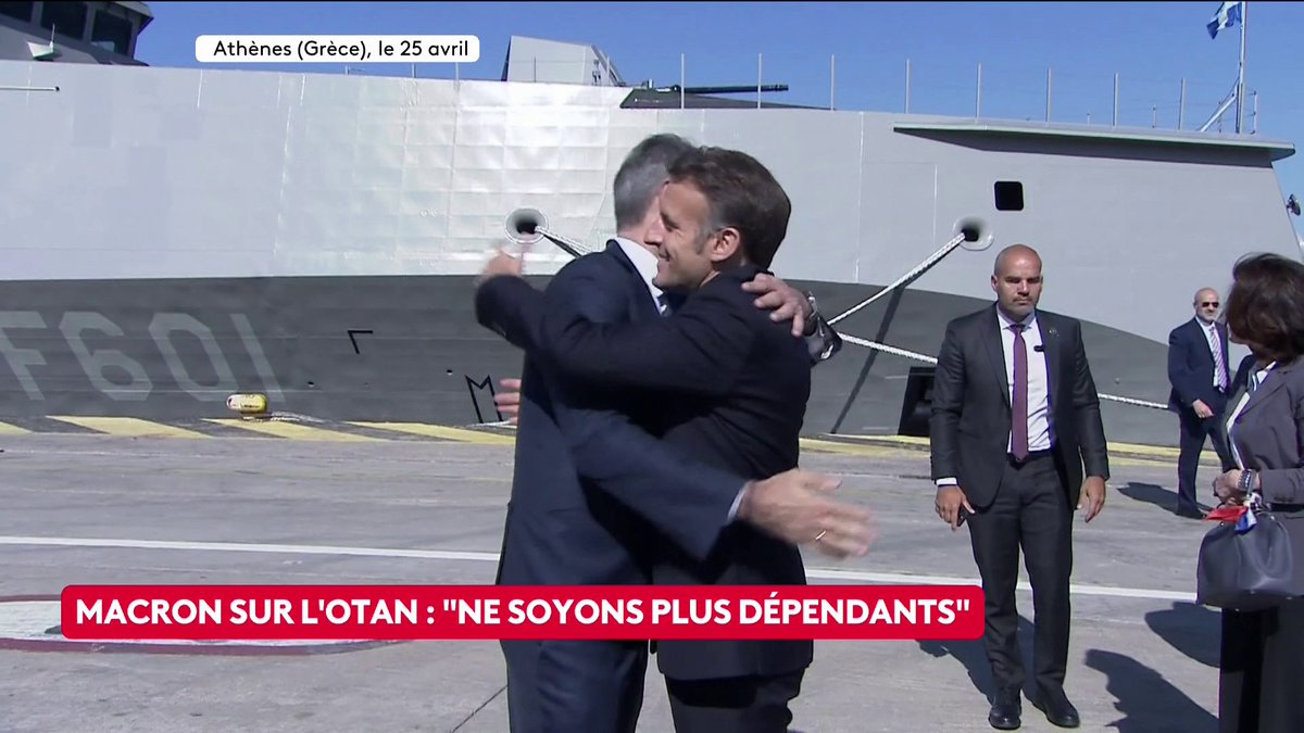 🔴 🗣 Emmanuel Macron sur l'OTAN : "Ne soyons plus dépendants. Nous, Européens, nous devons renforcer ce pilier européen de l'OTAN, renforcer cette Europe de la défense", déclare le Président depuis la Grèce. #canal16