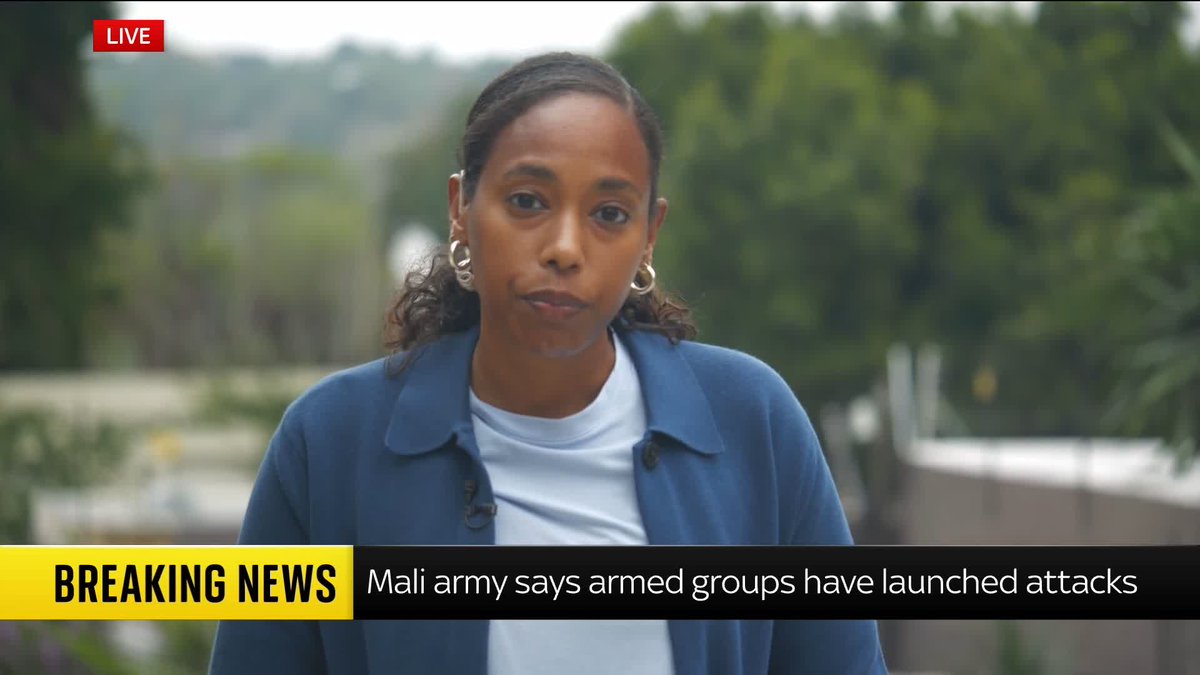 BREAKING: Terrorists have carried out attacks in various locations across Mali, according to the country's army. Sky's Africa correspondent Yousra Elbagir has the latest. 📺 Sky 501, Virgin 602, Freeview 233 and YouTube