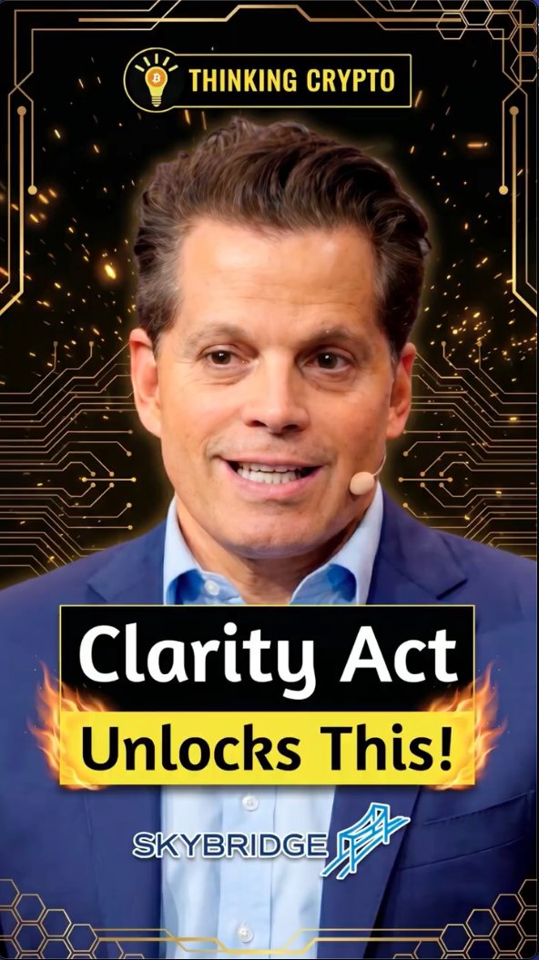 Clarity Act will Unlock Bitcoin & Crypto Adoption! Anthony Scaramucci, Founder & Managing Partner at SkyBridge, highlights the impact the Clarity Act will have once it passes on banks adopting Bitcoin and crypto assets. Watch the full interview #clarityact #bitcoin #crypto