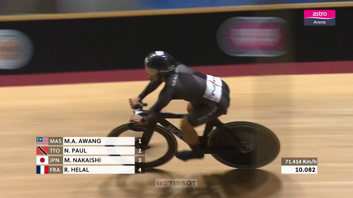 Nilai jadi saksi, EMAS untuk Malaysia di Piala Dunia Berbasikal Trek UCI!! 👏 The G.O.A.T, Dato' Azizulhasni Awang cemerlang diacara 𝙢𝙚𝙣'𝙨 𝙠𝙚𝙞𝙧𝙞𝙣! 🇲🇾 Saksikan siaran langsung Piala Dunia Berbasikal Trek UCI di Astro Sport Plus, saluran 817. #TrackCycling #TrackWC