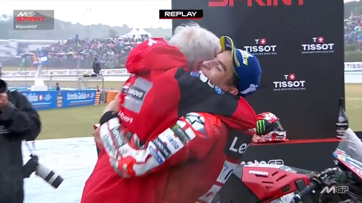 Is Davide Tardozzi happy with that one? 🤔 #SpanishGP 🇪🇸