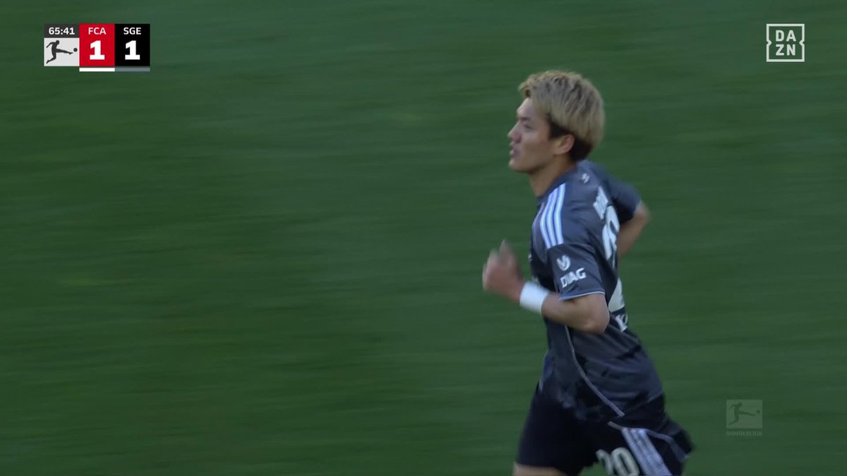 お待たせしました さすがの落ち着き 🇯🇵堂安律 2026年初ゴール⚽️ 🇩🇪ブンデスリーガ第31節 🆚アウクスブルク×フランクフルト 📺DAZN ライブ配信中 #ブンデスリーガ #だったらDAZN