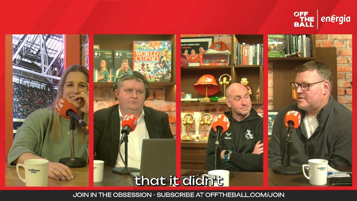 🗣️ 'Alan Quinlan never shut up!' 😂 🗣️ 'A pity you couldn't do that in Lens!' Hugh Farrelly recalls the few times he played against Alan Quinlan and Brian O'Driscoll in the #AIL. | 🏉 The Saturday Panel on Off The Ball with Energia | #Thinkofthepossibilities