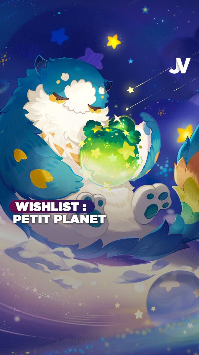 Ce jeu est un genre d'Animal Crossing dans l’espace et gratuit. - Crée et gère ta propre planète - Jardinage, pêche, cuisine - Inspiration Petit Prince - Hub multijoueur - Ambiance ultra cosy - Gacha Ça s’appelle Petit Planet et ça arrive bientôt sur PC et mobile.