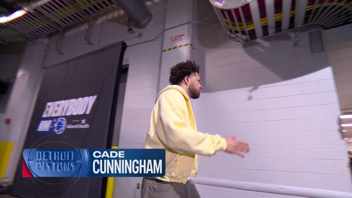 Cade Cunningham is in the building ahead of Pistons-Magic Game 3. 📺 Peacock and NBCSN
