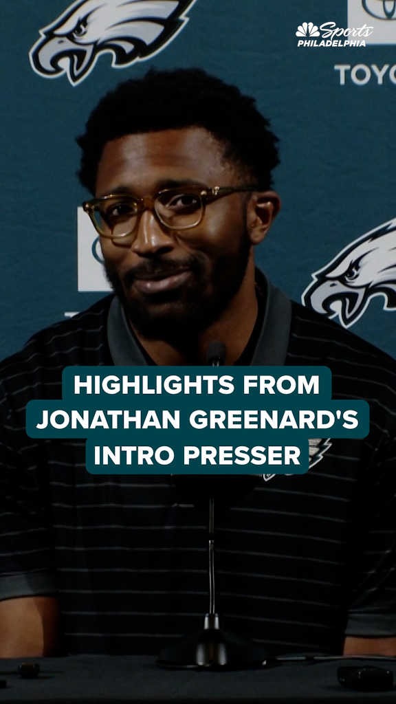 Oh yeah, this guy gets it 😤 Check out highlights from Jonathan Greenard's introductory press conference with the Eagles on Saturday morning.