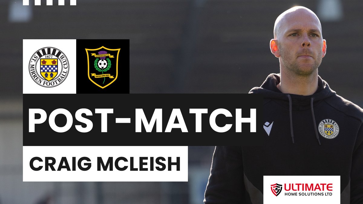 Interim manager Craig McLeish gave his reaction to today's defeat against Livingston.