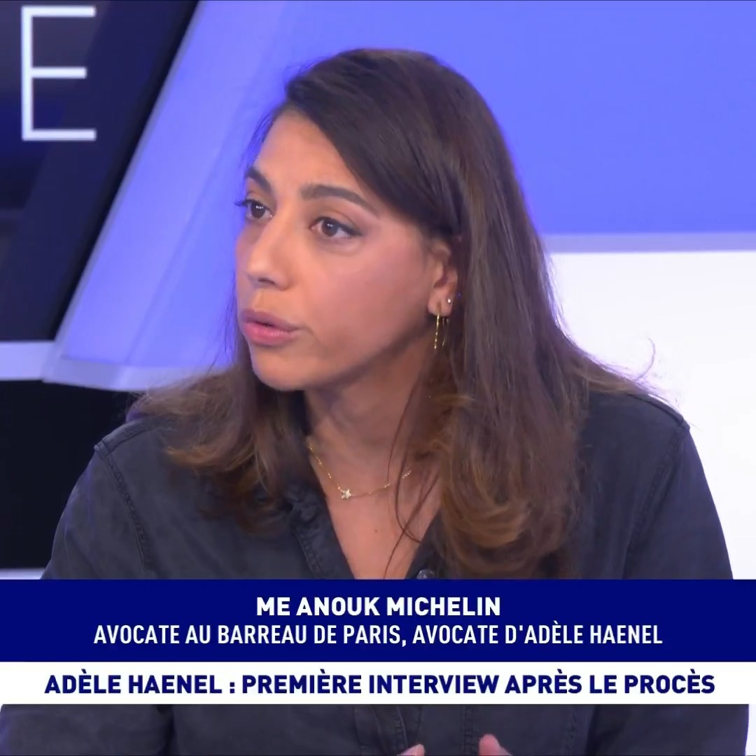 "Il ne s’agissait pas de défendre Adèle Haenel, mais d’aller chercher cette petite fille et la sortir de ce canapé pour qu’elle puisse aujourd’hui laisser son sac de culpabilité". Me Anouck Michelin, avocate d'Adèle Haenel, invitée d'Aurélie Casse, dans #cdanslair