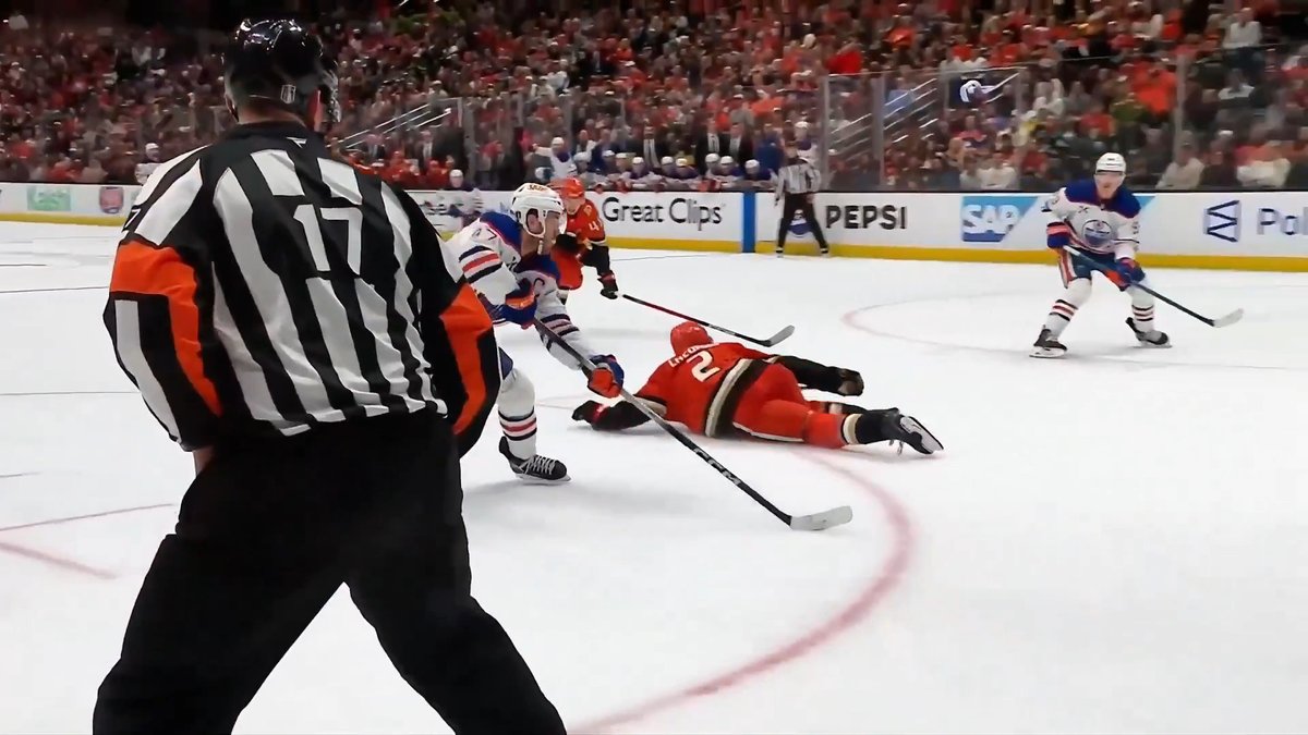 Jackson LaCombe may have made the FILTHIEST defensive play of the playoffs last night against Connor McDavid 😳🚫 (via NHLonTNT)