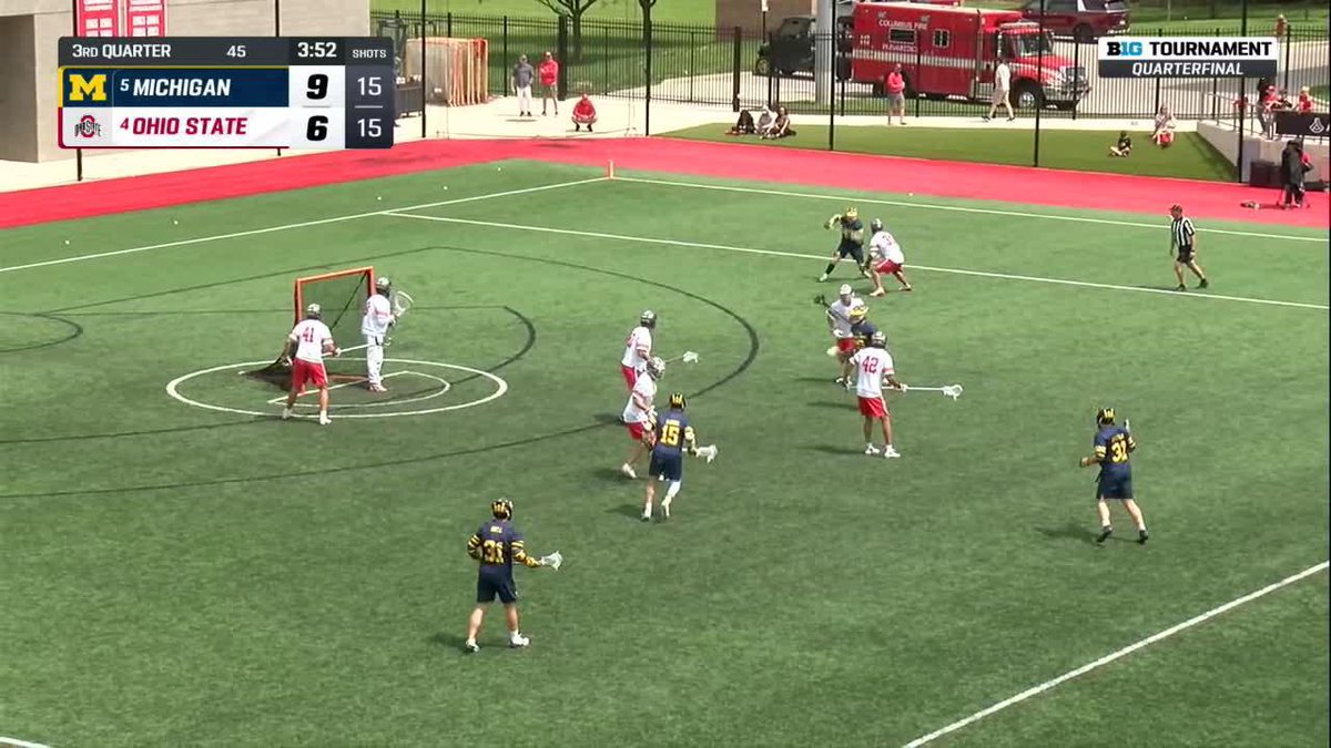FINAL: Michigan Men's Lacrosse 11, Ohio State Men's Lacrosse 8 Michigan is doing the Michigan, coming into Columbus and muscling its way to the Big Ten Semifinals. Udell 2G, 2A and the defense didn't give an inch