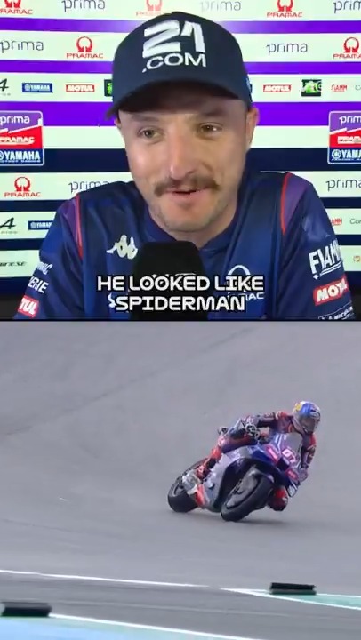 Spider-Toprak Razgatlıoğlu got all sorts of praise after THAT save 🕷️👏 #SpanishGP 🇪🇸