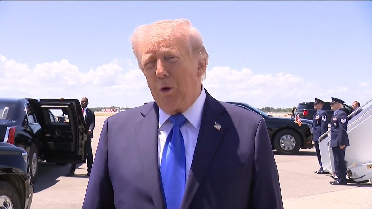 BREAKING: "When you get right down to it, it's a lot of travel." U.S. President Donald Trump says 'too much travel' and meeting with 'people we've never heard of' were behind his reason to cancel Steve Wiktoff and Jared Kushner's trip to Pakistan.