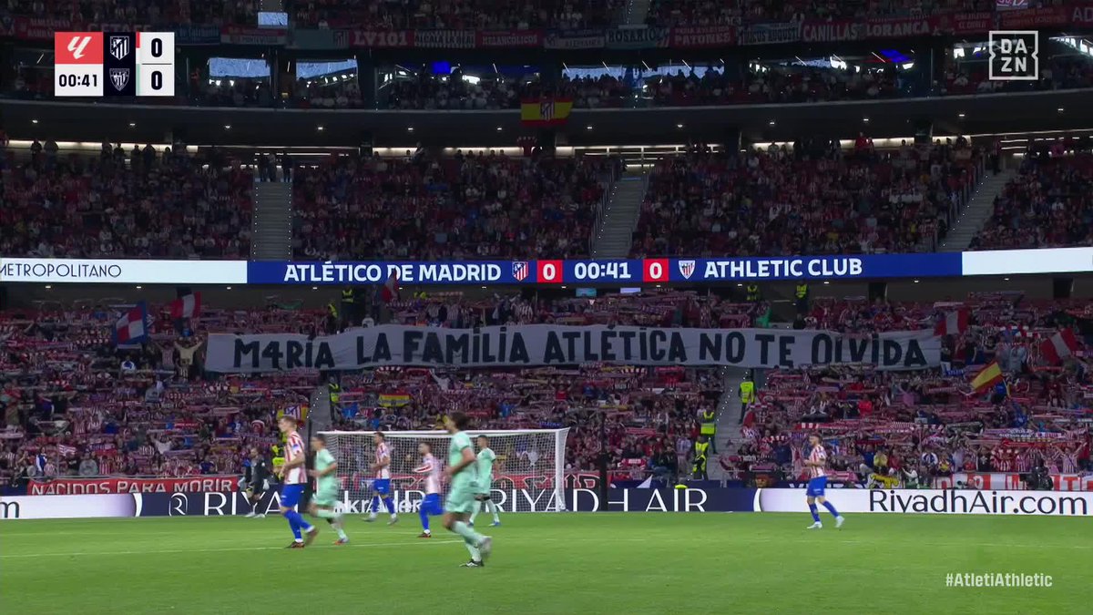 María, la familia atlética no te olvida ❤️🤍 #LALIGAenDAZN ⚽
