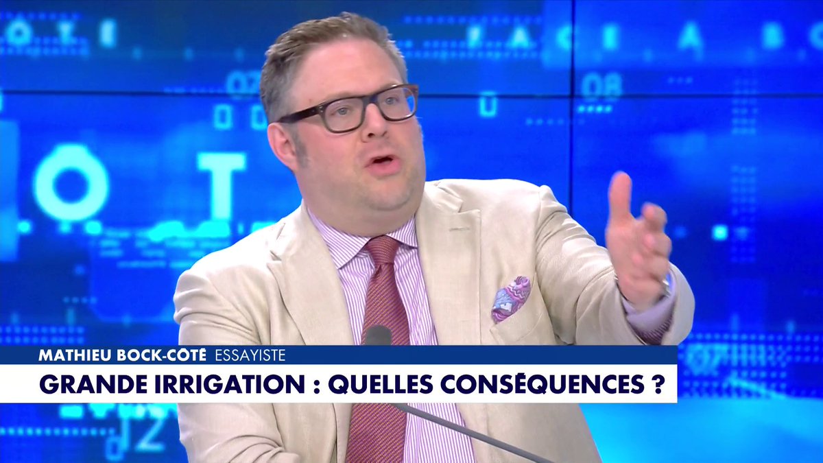 «La grande irrigation d'Erik Orsenna» : l'édito de Mathieu Bock-Côté (partie 1) dans #Facealinfo