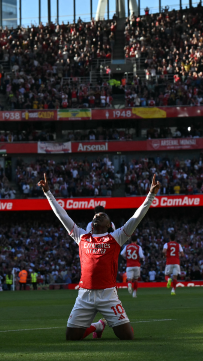 Third time lucky 🍀 The goal that took Arsenal back to the top of the Premier League 📈