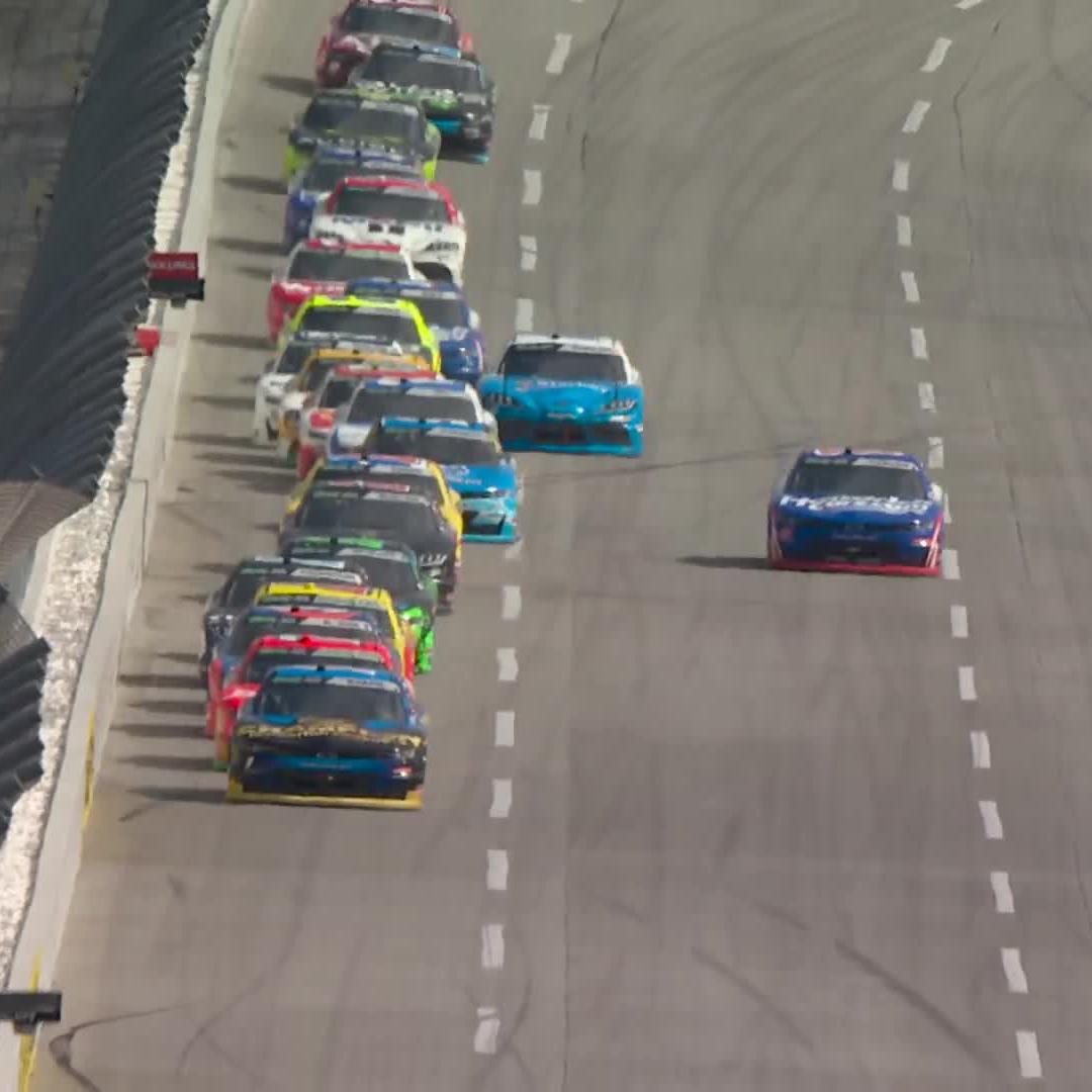 The JR Motorsports Chevys are going to be tough to beat! Justin Allgaier takes Stage 2 at Talladega Superspeedway.