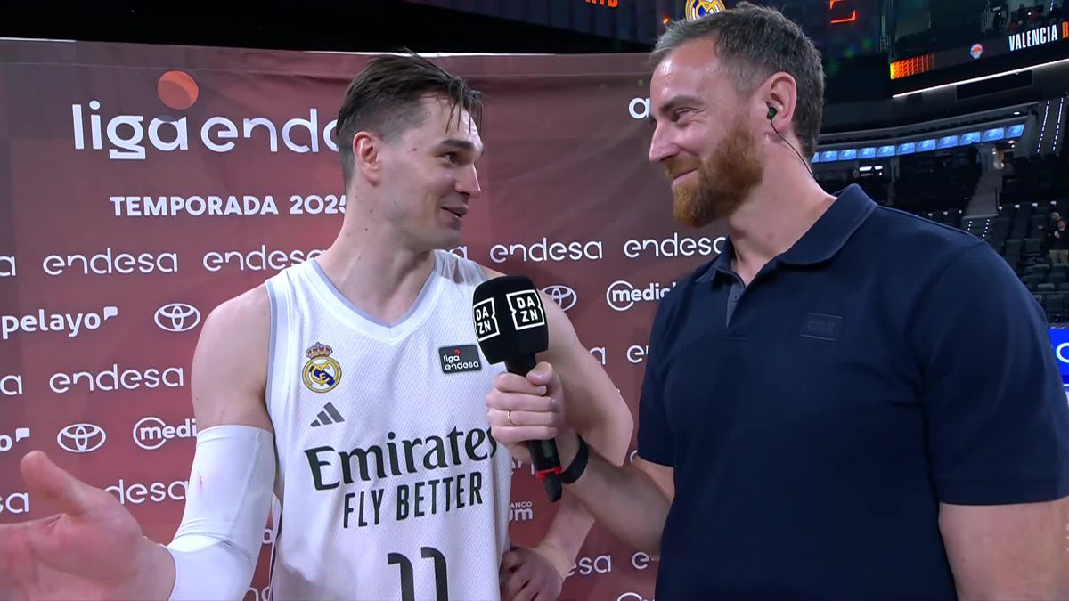 🗣️ “Scariolo es una gran razón de mi versión de este año (…) Ojalá quedarme mucho tiempo con él”. Mario Hezonja tras el partido ante Valencia Basket.