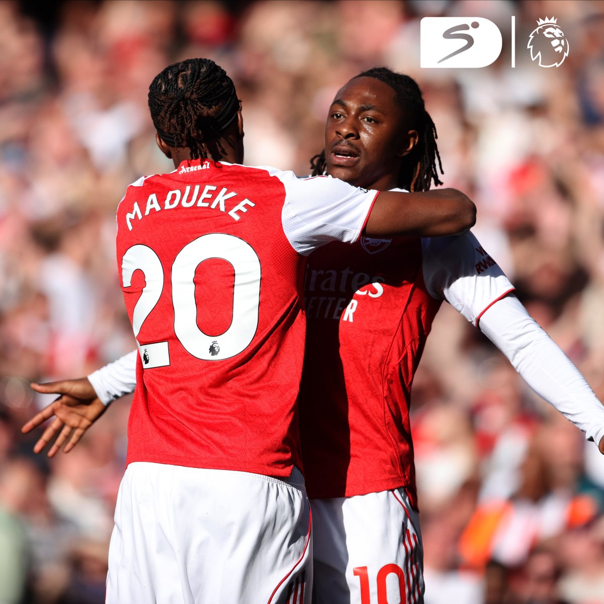 Ebere Eze continues to deliver at the Emirates. His stunner is the difference against the Magpies 👏