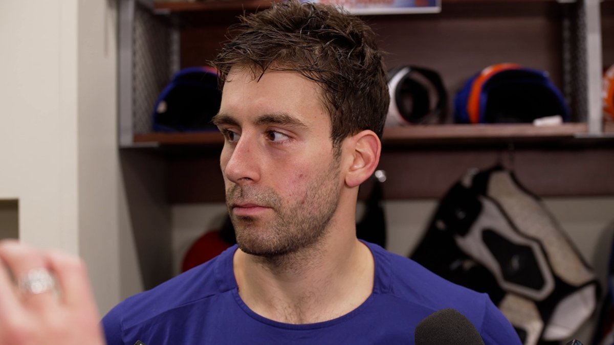 "We're trying to make that extra pass when they're doing a good job defending it. We gotta change things up, simplify, put it to the net & get rebounds." Evan Bouchard weighs in on the #Oilers needing a strategic shift heading into Game 4. Enterprise | #LetsGoOilers